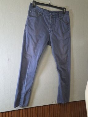 Men's MOD Chinos Pants Blue 33x30 In Size